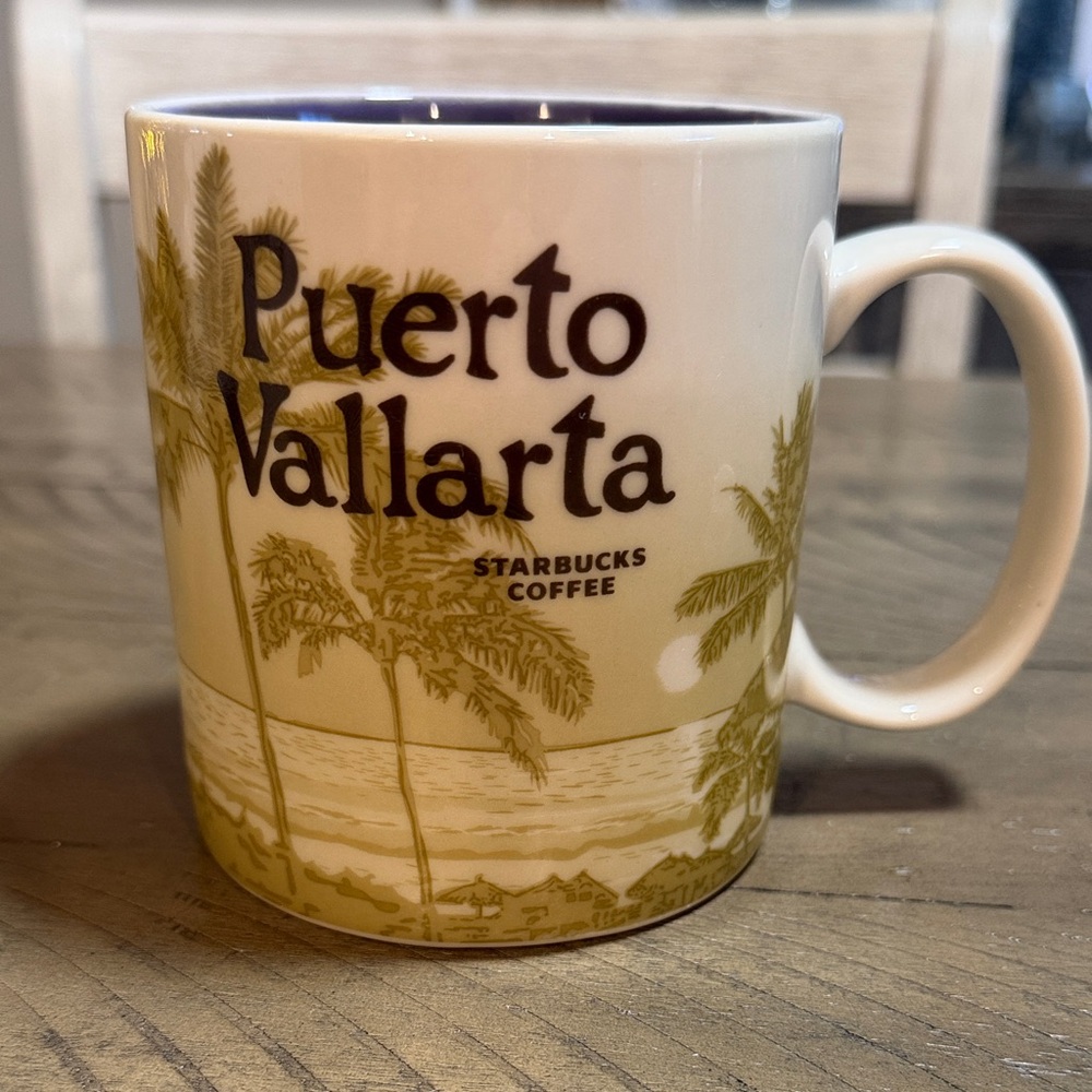 Starbucks Puerto Vallarta Mug - Cream and Brown
